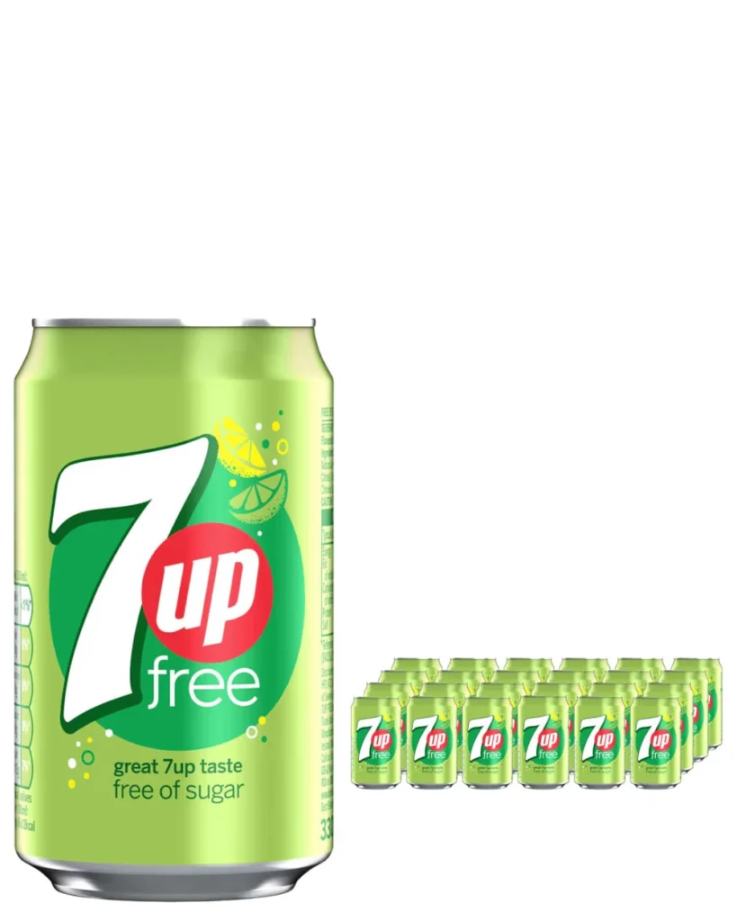7 Up Free Soft Drink Can 24 x 330 ml