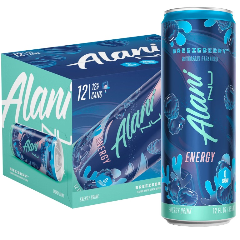 Alani Nu Breezeberry Energy 12 oz Cans 12 pk