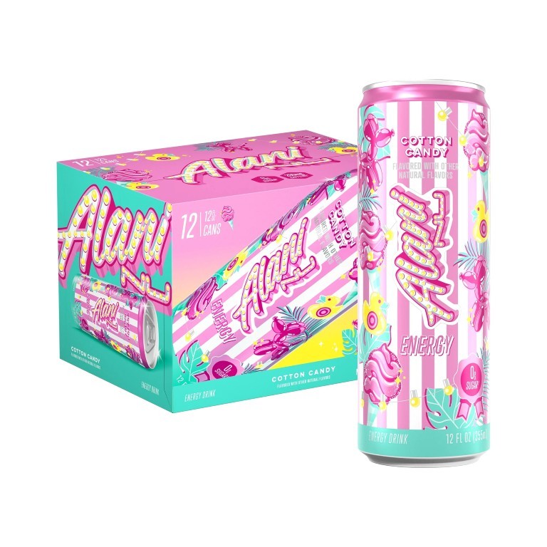 Alani Nu Cotton Candy Energy 12 oz Cans 12 pk