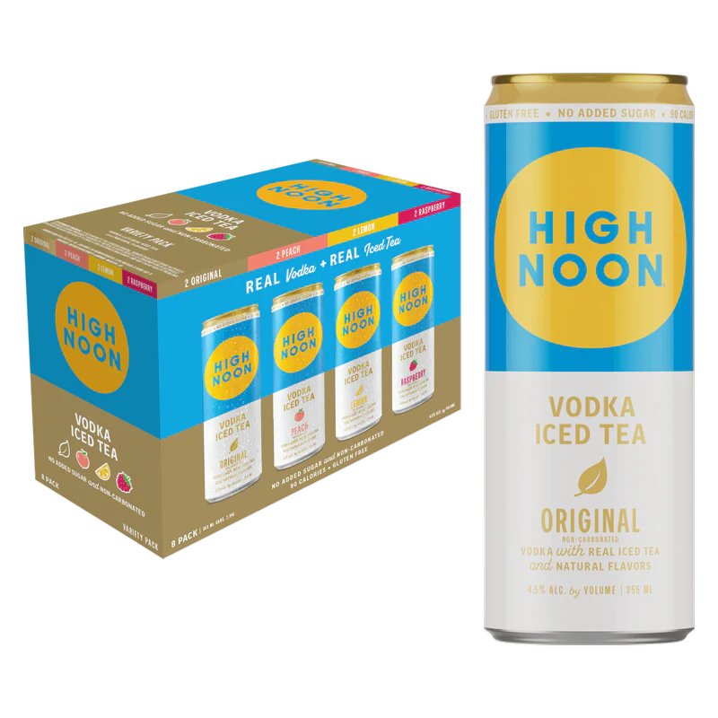 High Noon Iced Tea 8pk 12oz Ca