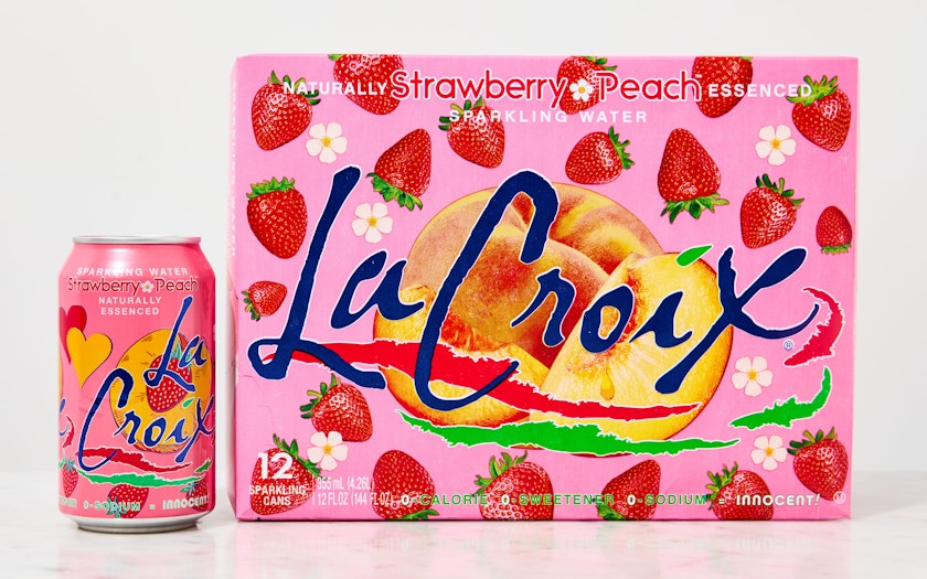 La Croix Strawberry Peach Sparkling Water 144 fl oz