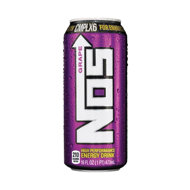 NOS Energy Drink Grape flavor 16 oz x 24 Pack