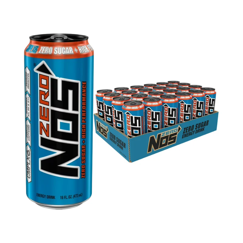 NOS Energy Drink zero sugar 16 oz x 24 Pack