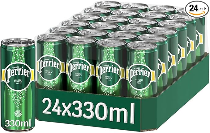 PERRIER Water Plain Can 330 ml x 24 Bottles