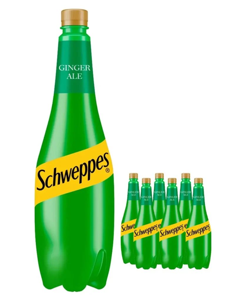 Schweppes Ginger Ale, 6 x 1 L