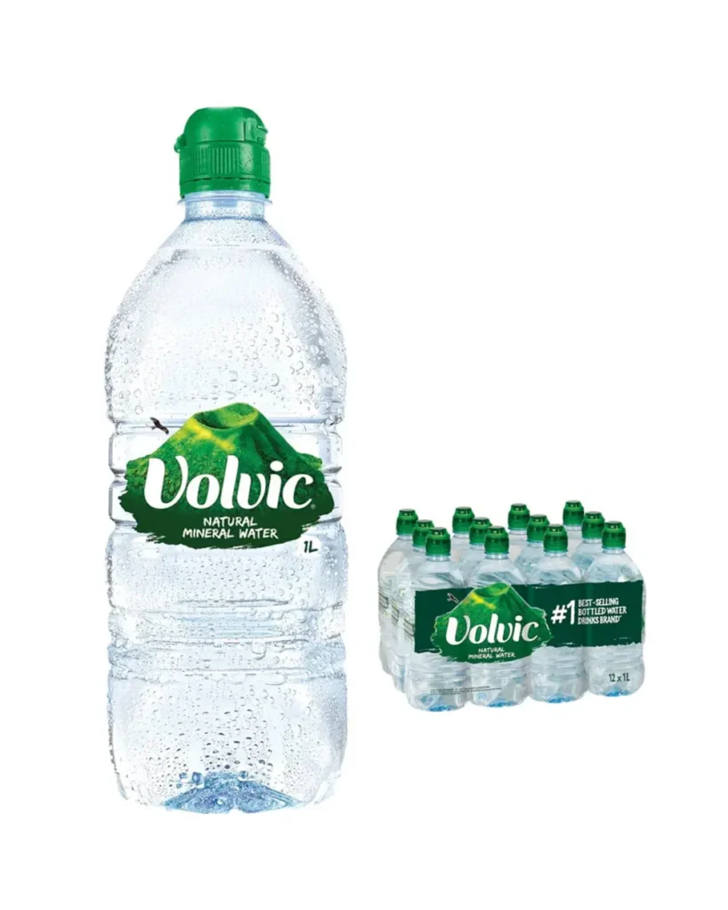 Volvic Still Mineral Water Sports Cap Bottle 12 x 1 L