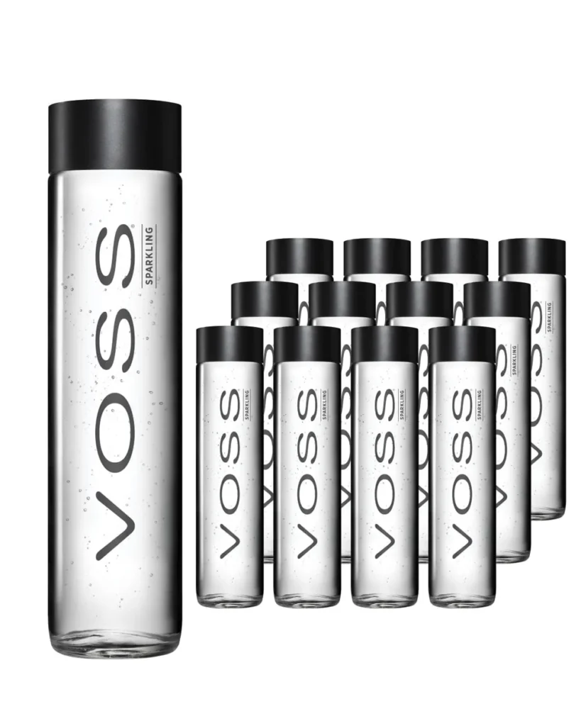 Voss Sparkling Water Glass Bottle 12 x 800 ml