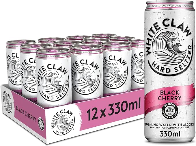 White Claw Hard Seltzer Black Cherry 12 x 330ml Cans