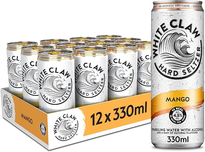 White Claw Hard Seltzer Mango 12 x 330ml Cans
