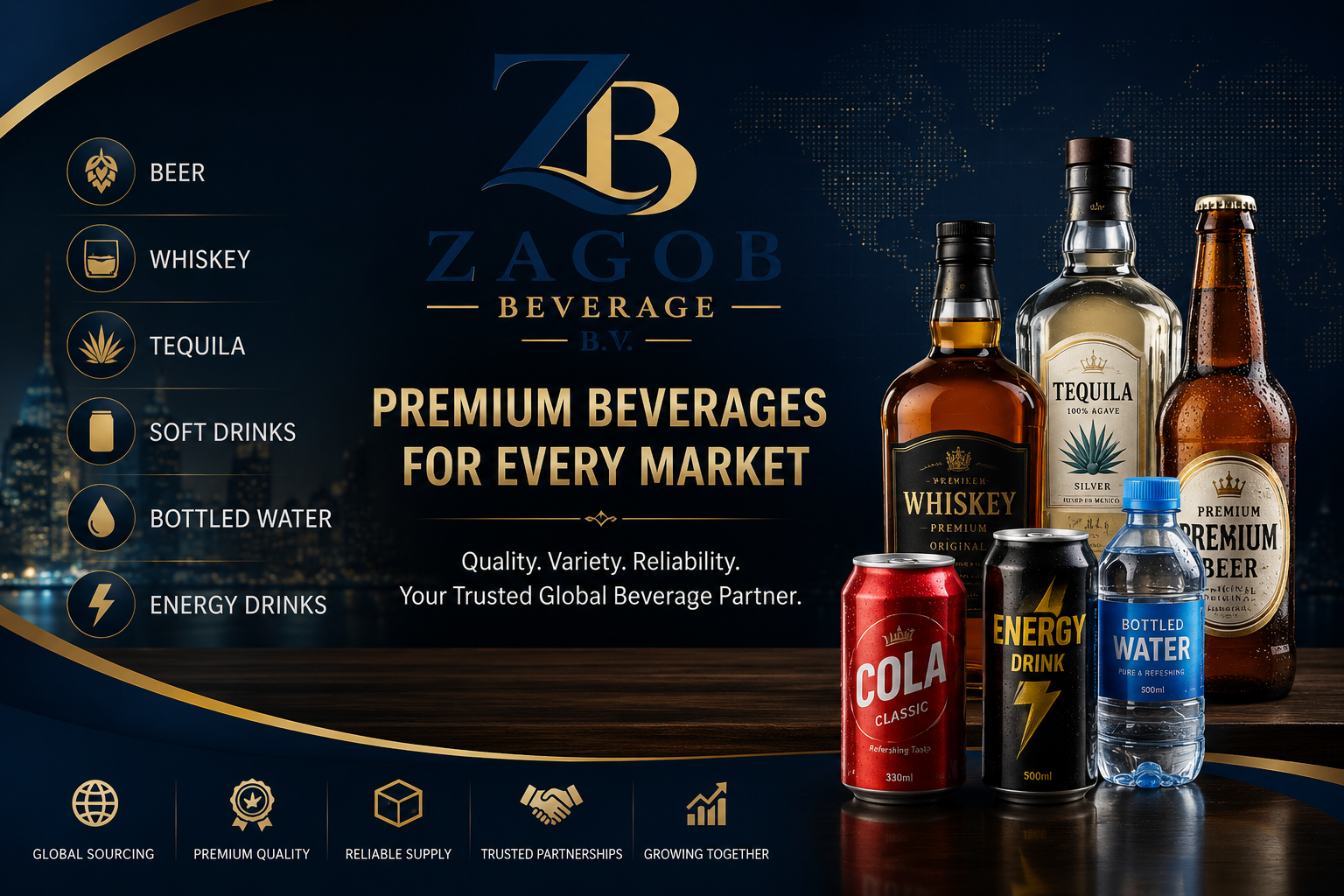 Zagob Beverage B.V. Products list