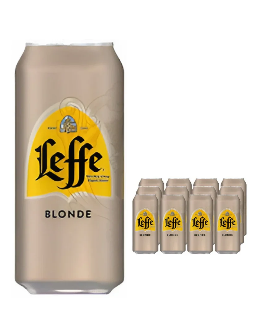 Leffe blond beer can 12 x 440 ml